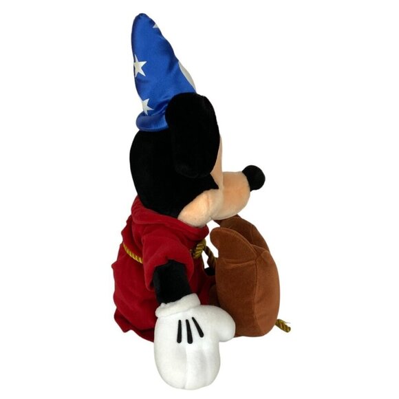 Walt Disney World Sorcerer Mickey Mouse Plush 18 inch Stuffed Toy Fantasia - Picture 2 of 9